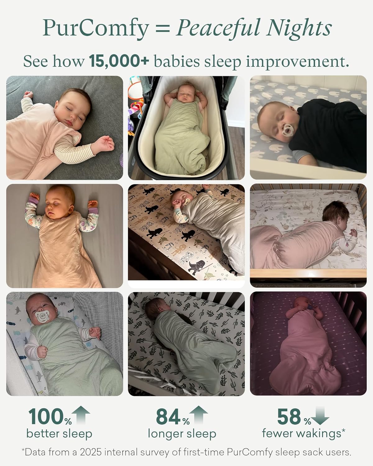 PurComfy Sleep Sack - 2.5 TOG Premium Bamboo Viscose Warm Baby Sleeping Bag | Supersoft Quilted Design