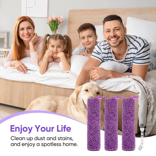 LBLVBNEWD 3 Pack SD201 Roller Brush Replacement Parts Compatible with Shark Steam Pickup 3-in-1 Steam Mop SD200, SD201, SD201C, SD201Q, SD205,3 Brush Roll, 1 Cleaning Brush