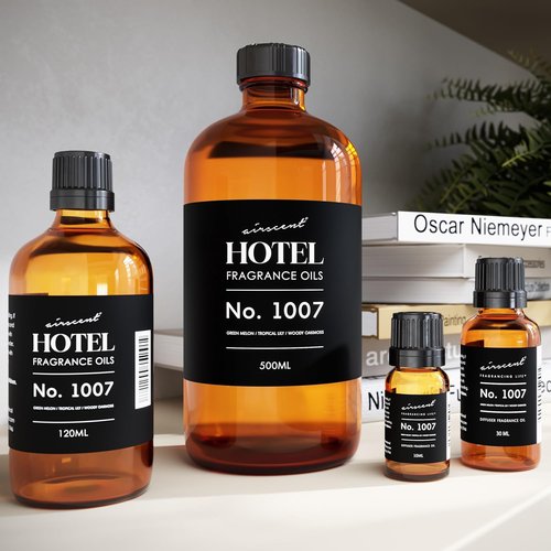 AirScent Hotel Diffuser Oil No. 1007 - Green Melon & Tropical Lily - Premium Fragrance Oil for Ultrasonic Diffusers | 10 mL Bottle