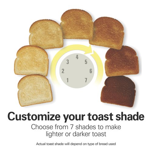 Hamilton Beach 4 Slice Toaster with Extra-Wide Slots, Bagel Setting, Toast Boost, Slide-Out Crumb Tray, Auto-Shutoff & Cancel Button, Stainless Steel (24798)