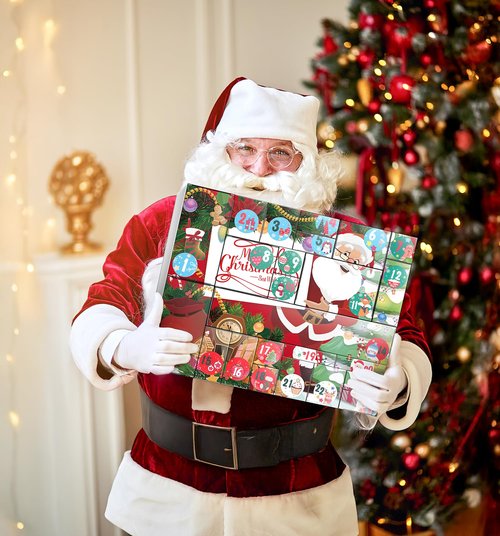 DIY Christmas Advent Calendar to Fill Empty Gift Box Set 2025-24 Days of Surprise Boxes for Kids, Family & Friends - Red