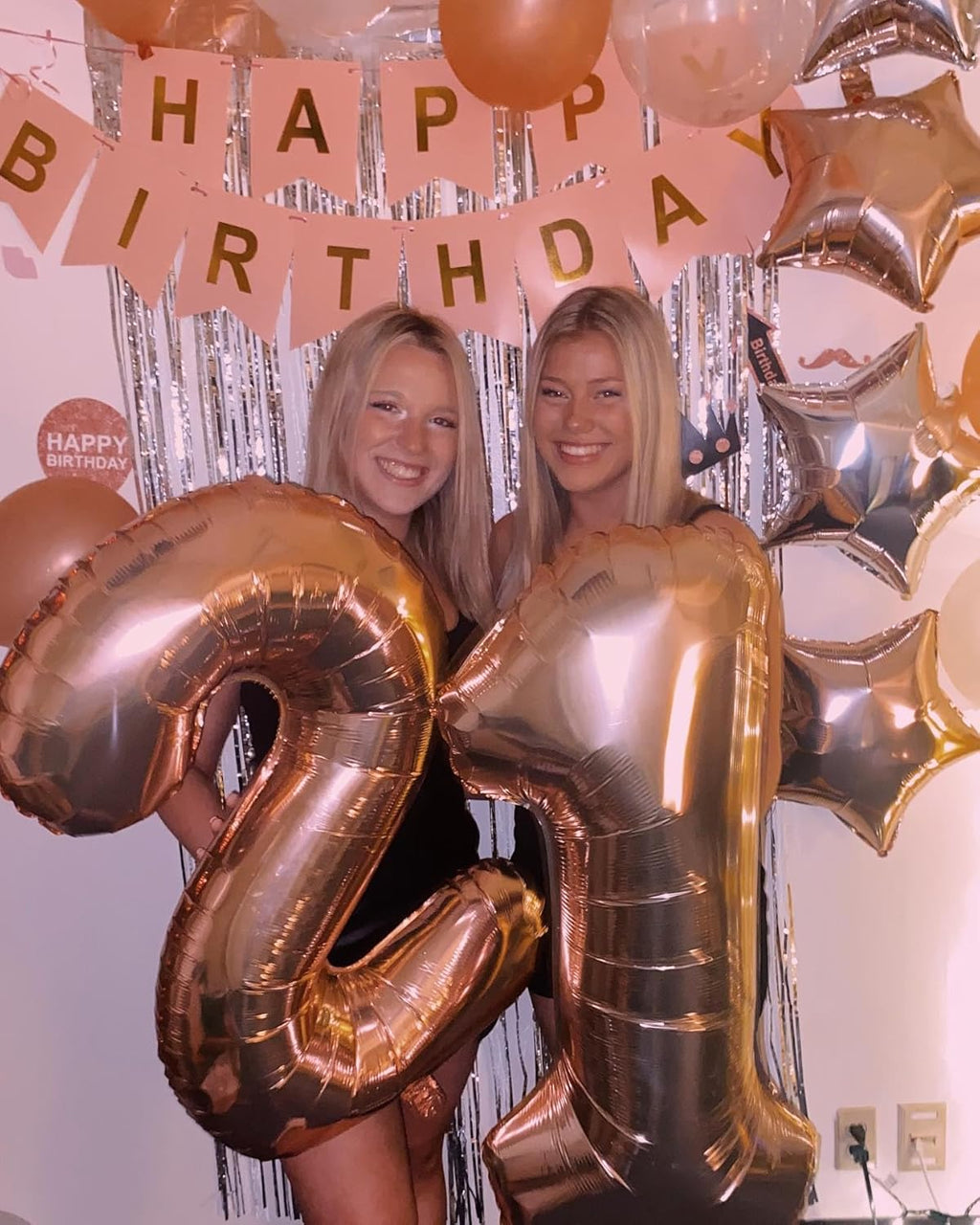Rose Gold 40-Inch Number 1 Balloon - First Birthday Decorations for Girls & Boys