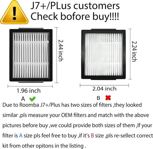 iRobot - 12-Pack HEPA Replacement Filters for Roomba i Series | Compatible with E5, E6, i3, i4, i5, i6, i7, i8