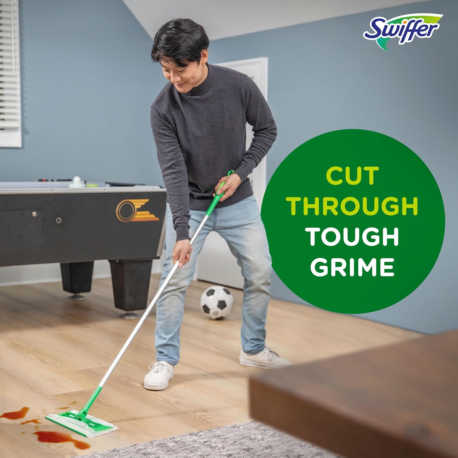 Swiffer Sweep + Mop Wet Pads Refill - All-Purpose Floor Cleaner for Dirt & Dust | Fresh Gain Scent, 36ct