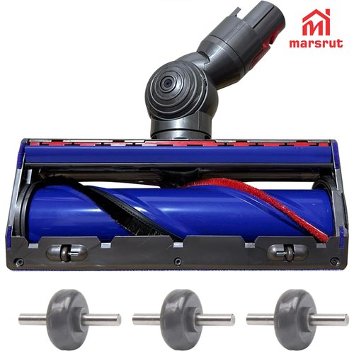 4 Pairs Soleplate Wheels Replacement Fits for Dyson V6 V7 V8 V10 V11 V15 Drive Cleaner Head Rollers, Direct Wheel Roller Parts