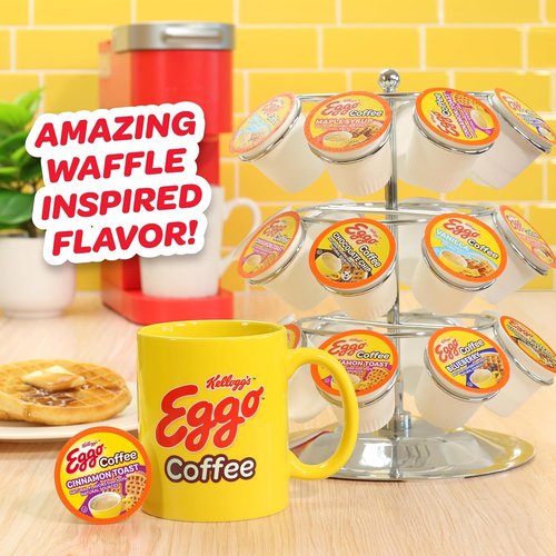 Eggo Beverages Cinnamon Toast Waffle Coffee Pods - Fair Trade Certified, 40 Count | Perfect for Keurig K-Cup Brewers