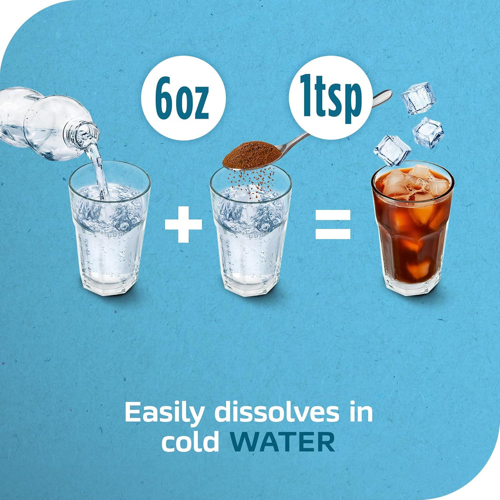 NESCAFÉ Instant Iced Coffee - Refreshing Ice Roast Flavor | 2 Jars (6 Oz Each)
