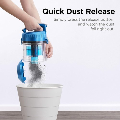 Eureka WhirlWind Bagless Canister Vacuum Cleaner - Lightweight 2.5L for Carpets & Hard Floors | Blue