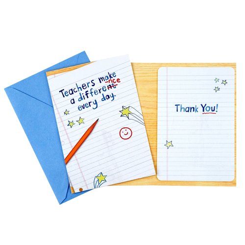Hallmark Teacher Appreciation Card Assortment for Day Care, Preschool, Elementary School, Graduation or Back to School (8 Cards with Envelopes)