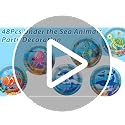 48pc Under the Sea Party Dessert Plates - 7-Inch Ocean Animal Tableware