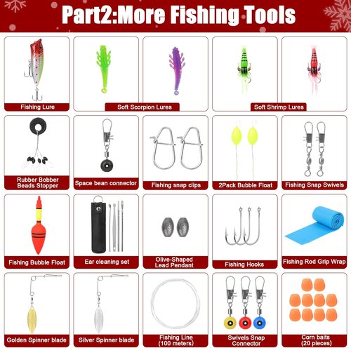 **Fishing Advent Calendar 2025 - 24 Days of Surprise Gifts for Men & Teens | Fishing Tools & Lures**