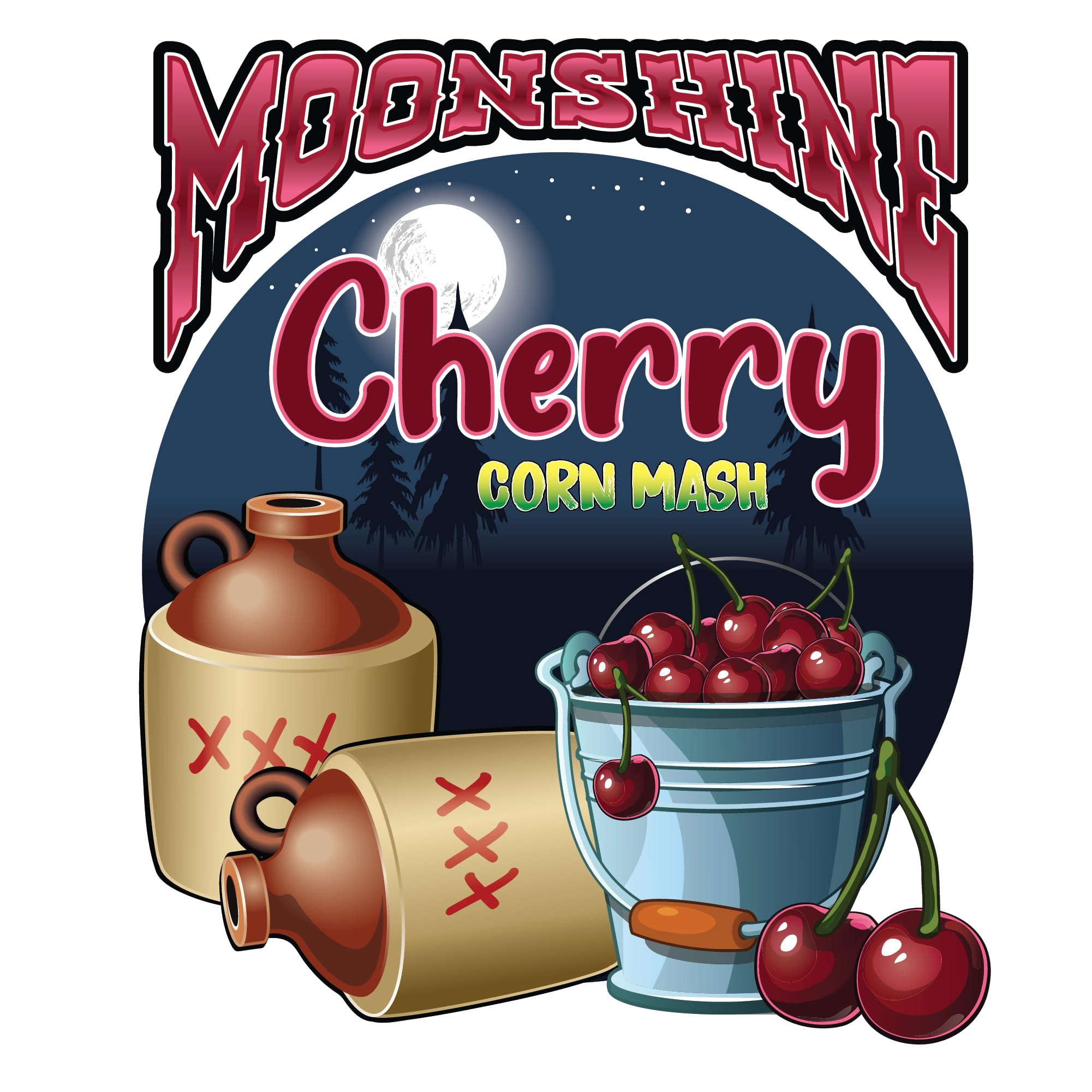 Tapcraft – Complete Cherry Moonshine Mash Recipe Kit – DIY Cherry Moonshine Making at Home – Perfect Gifts for Him & Her – Make Your Own Moonshine – Homemade Alcohol Kit