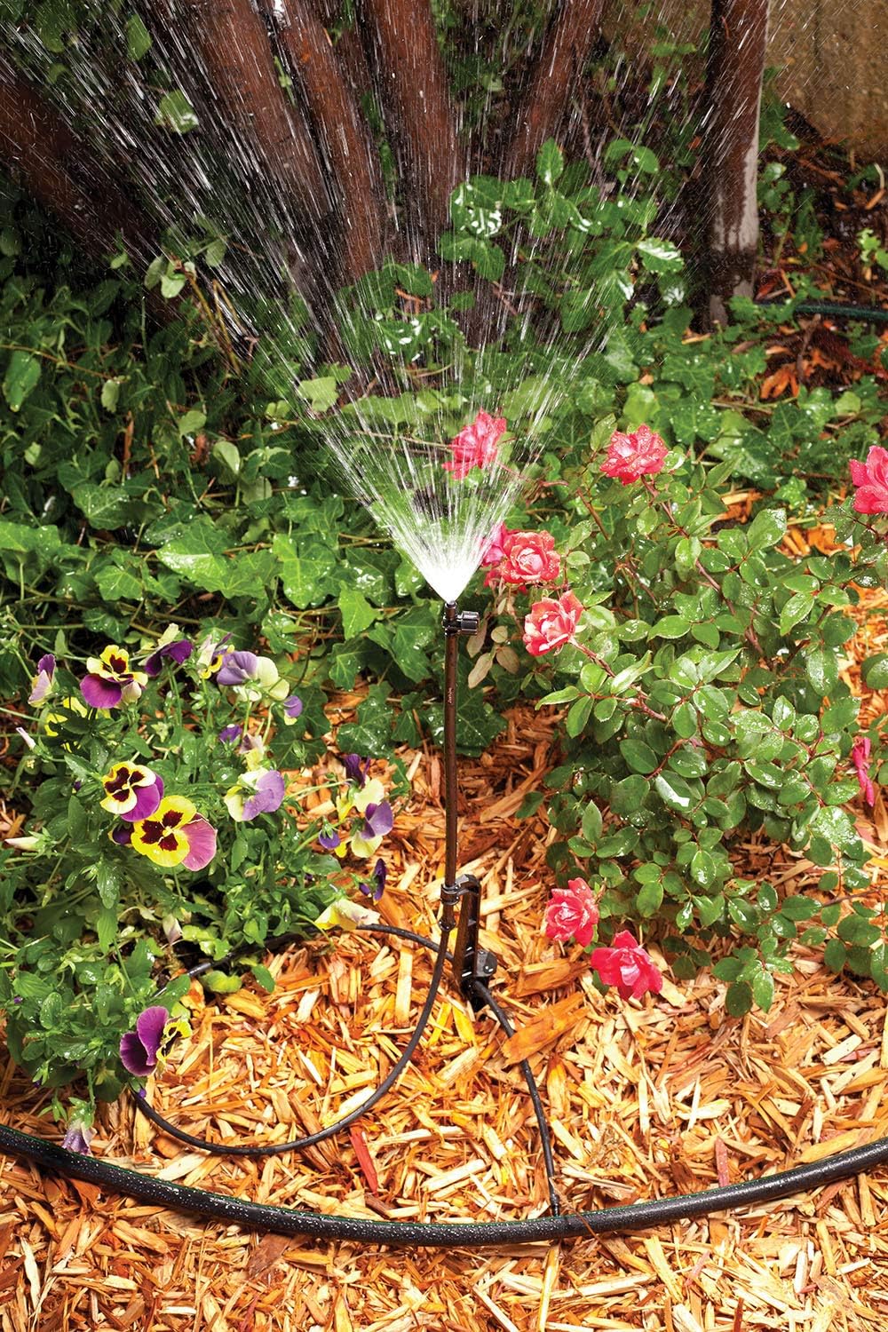 Rain Bird LNDDRIPKIT Drip Irrigation Kit - Efficient Landscape & Garden Watering System with Drippers & Micro-Sprays