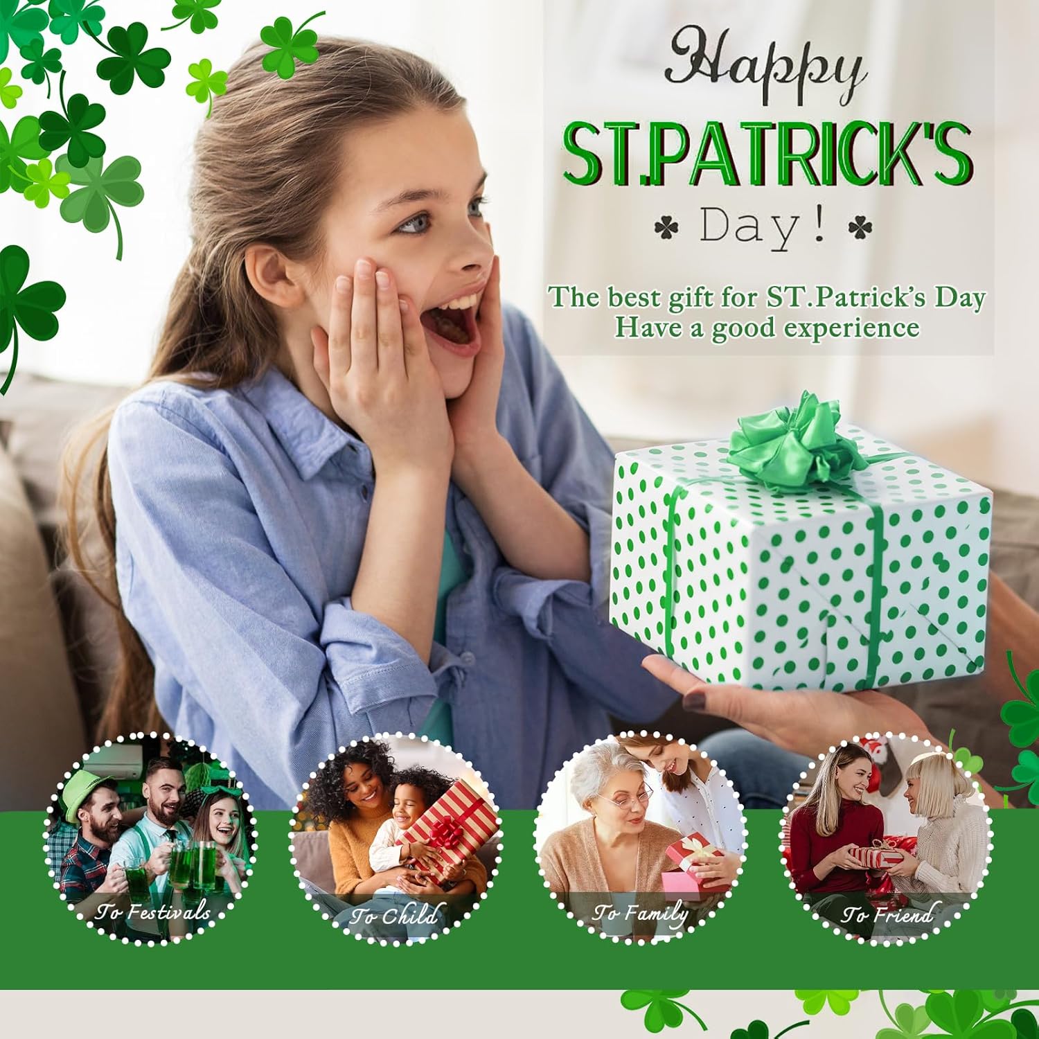 Uniboho St. Patrick's Day Gnome Decorations - 3-Piece Green Irish Leprechaun Figurines for Home Decor