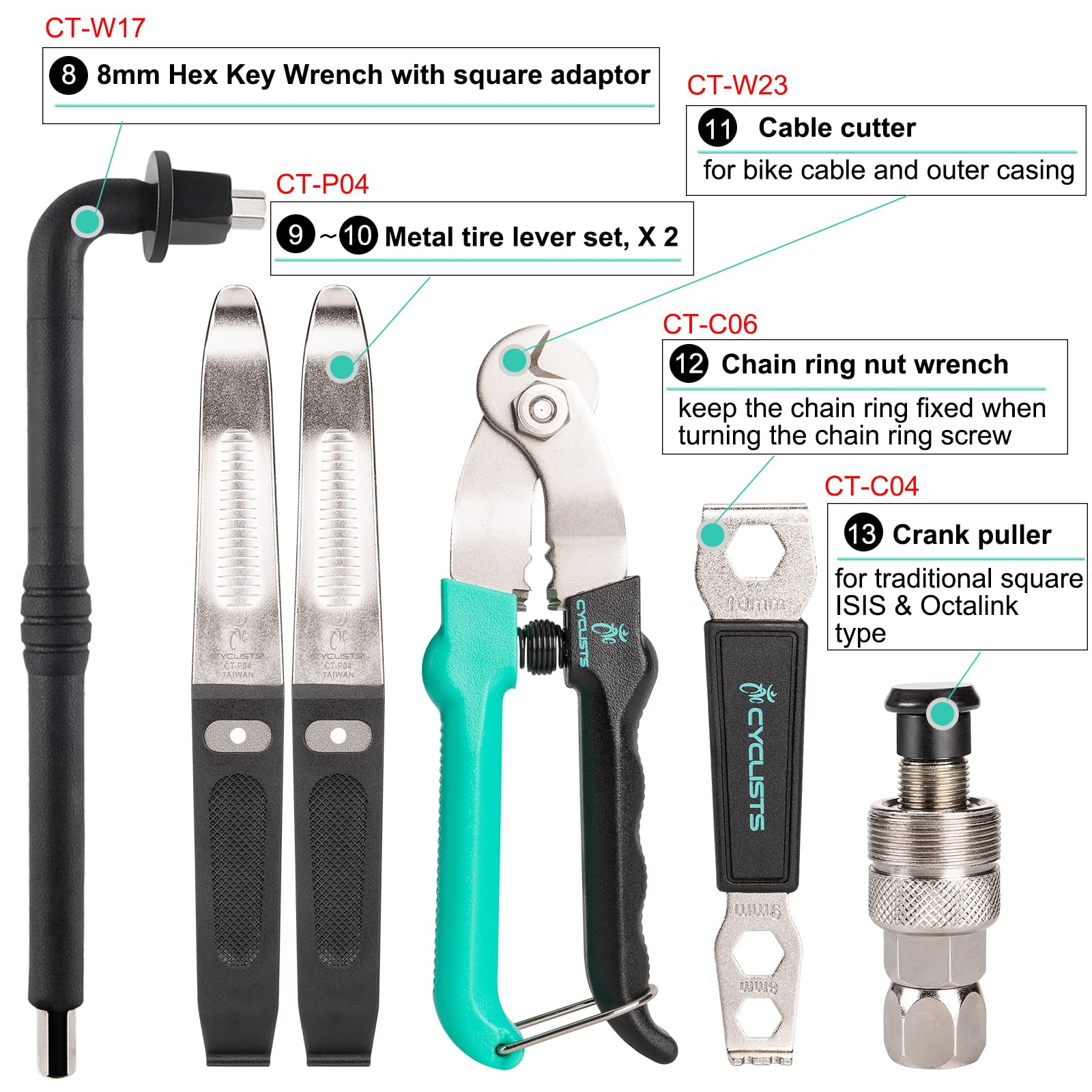 27 Piece Bike Tool Kit - Bike Tools Maintenance Repair Kit - Mountain/Road Bike Bicycle Repair Tool Kit With Storage Case