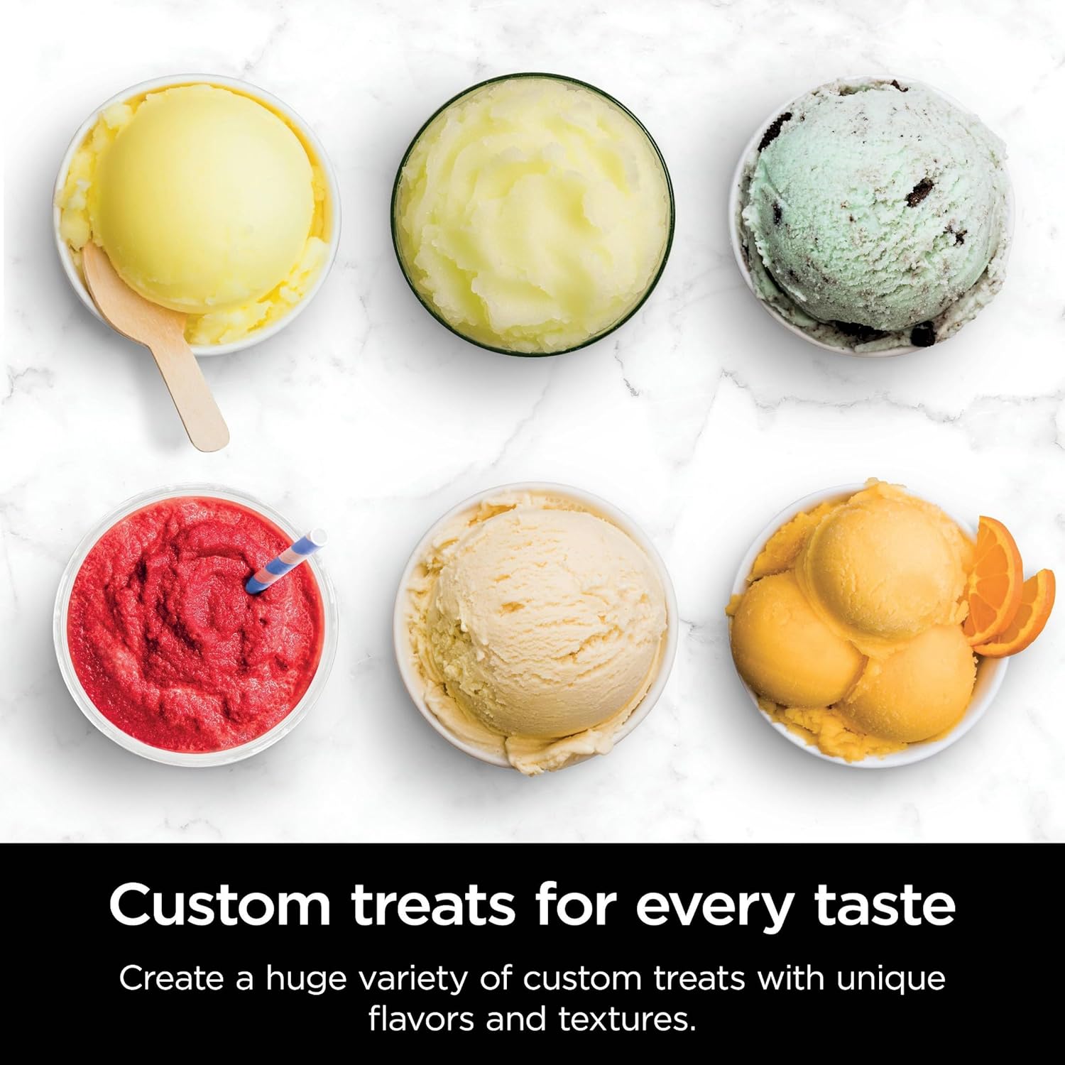 Ninja NC501 CREAMi Deluxe 11-in-1 Ice Cream Maker - Includes 2 XL Pint Containers, Black