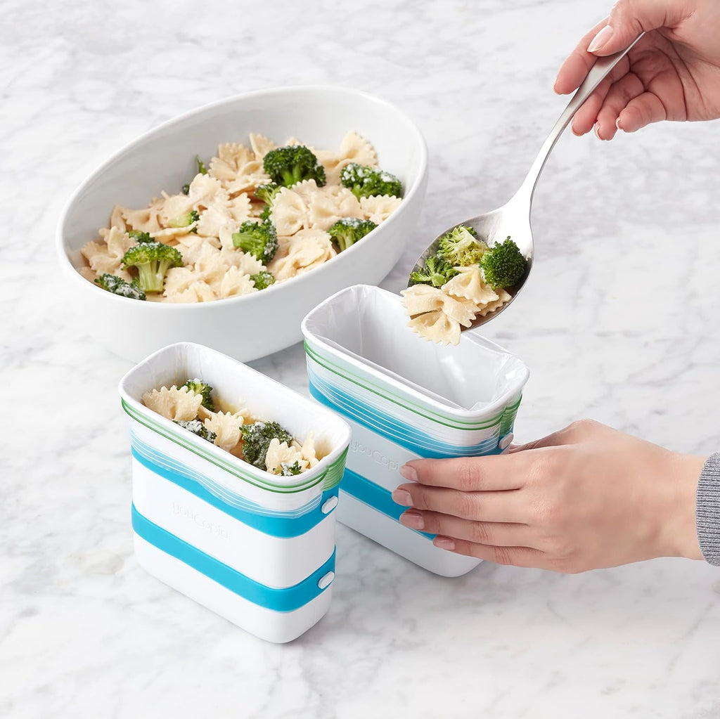YouCopia FreezeUp Freezer Food Block Maker - 6 Cup Meal Prep Container for Soup & Leftovers