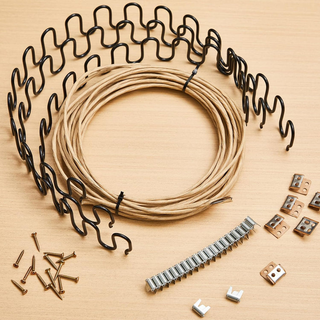 MorningRo 27'' Couch Upholstery Spring Repair Kit - 8 Heavy-Duty Springs & Accessories for Sagging Cushions