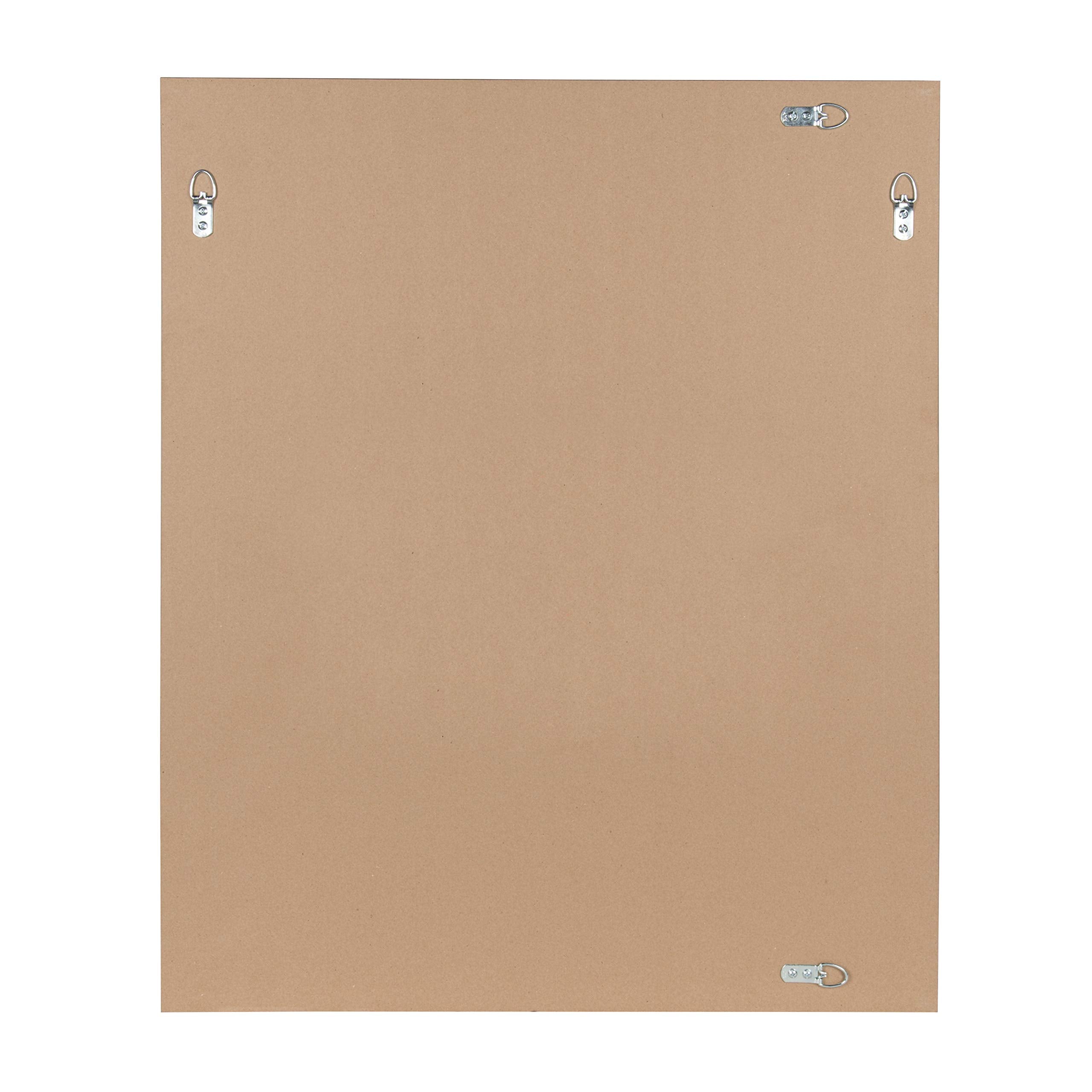 Kate and Laurel Aldridge Framed Decorative Rectangle Wall Mirror; 26 x 32; Bronze; Vintage Rectangular Bathroom Mirror for Over Sink for Use as Entryway or Living Room Wall Decor