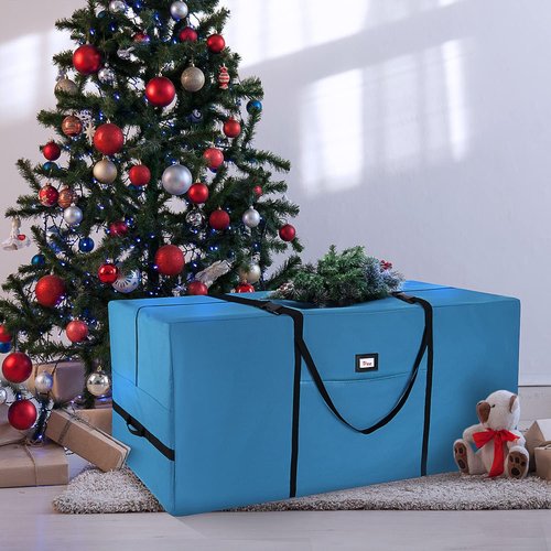 Hearth & Harbor Christmas Tree Storage Bag - Durable 600D Oxford with Reinforced Handles | Fits 7.5-9 FT Trees
