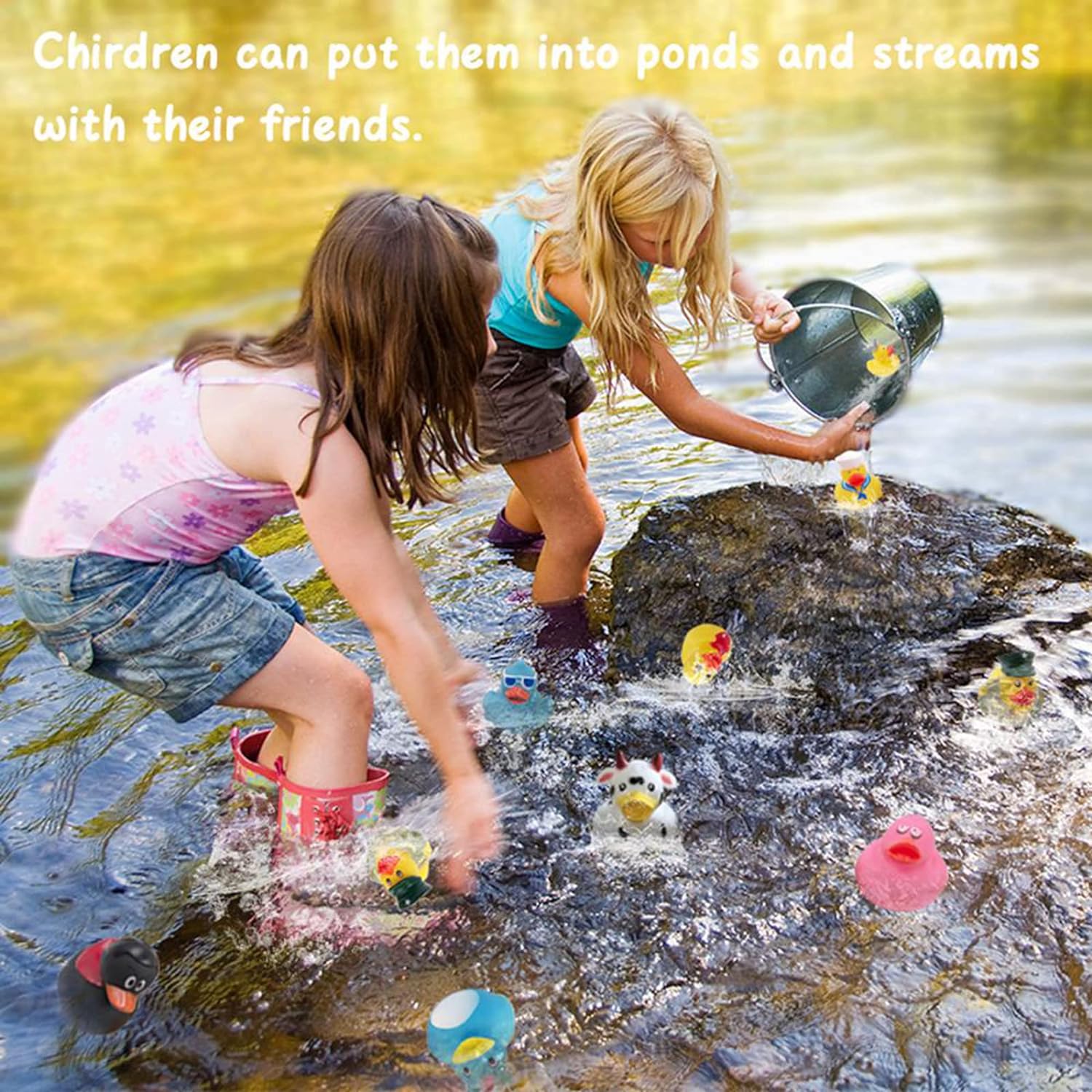 WQTHE Rubber Duck Set - 30 Pack Assorted 2.3 Inch Floater Toys for Kids | Perfect for Parties & Bath Time