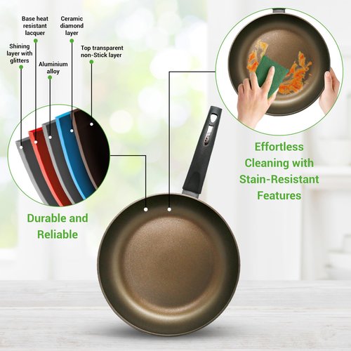 NutriChef 12-Piece Nonstick Kitchen Cookware Set - Professional Hard Anodized, Includes Saucepan, Frying Pans, Cooking Pots, Dutch Oven Pot, Lids, Utensils - NCCW12S, Black