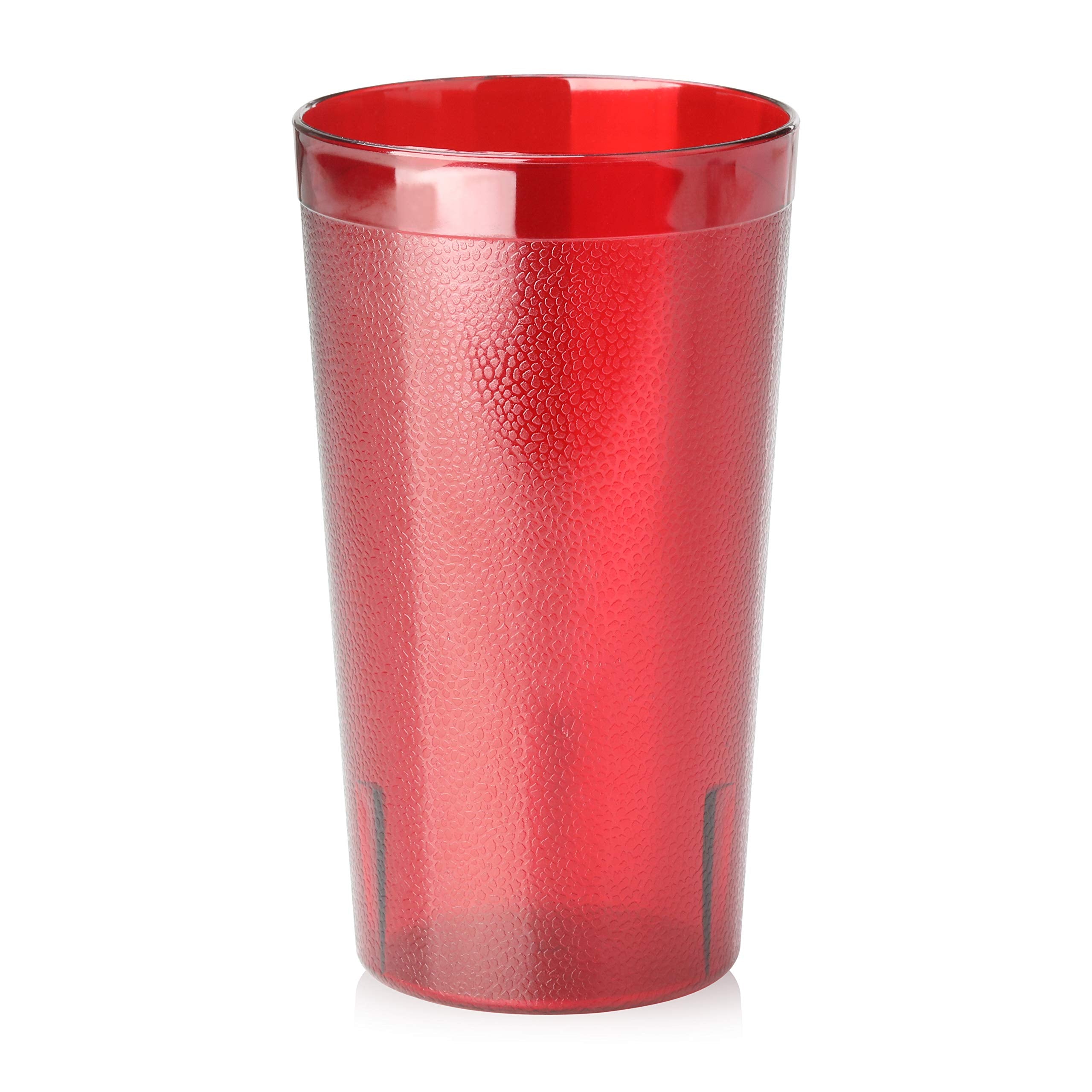 New Star Foodservice | Restaurant-Grade Beverage Tumblers (Red (Set of 72), 12 oz)