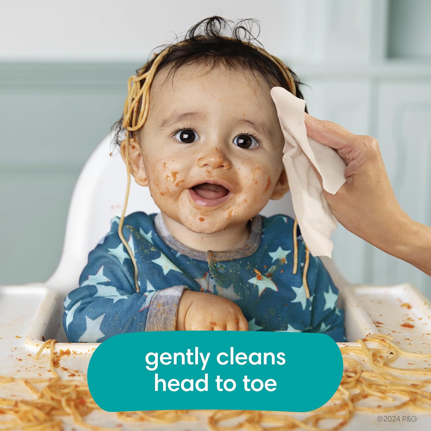 Pampers Baby Wipes - Complete Clean Fresh Scented Wipes for Gentle Head-to-Toe Care | 72 Count