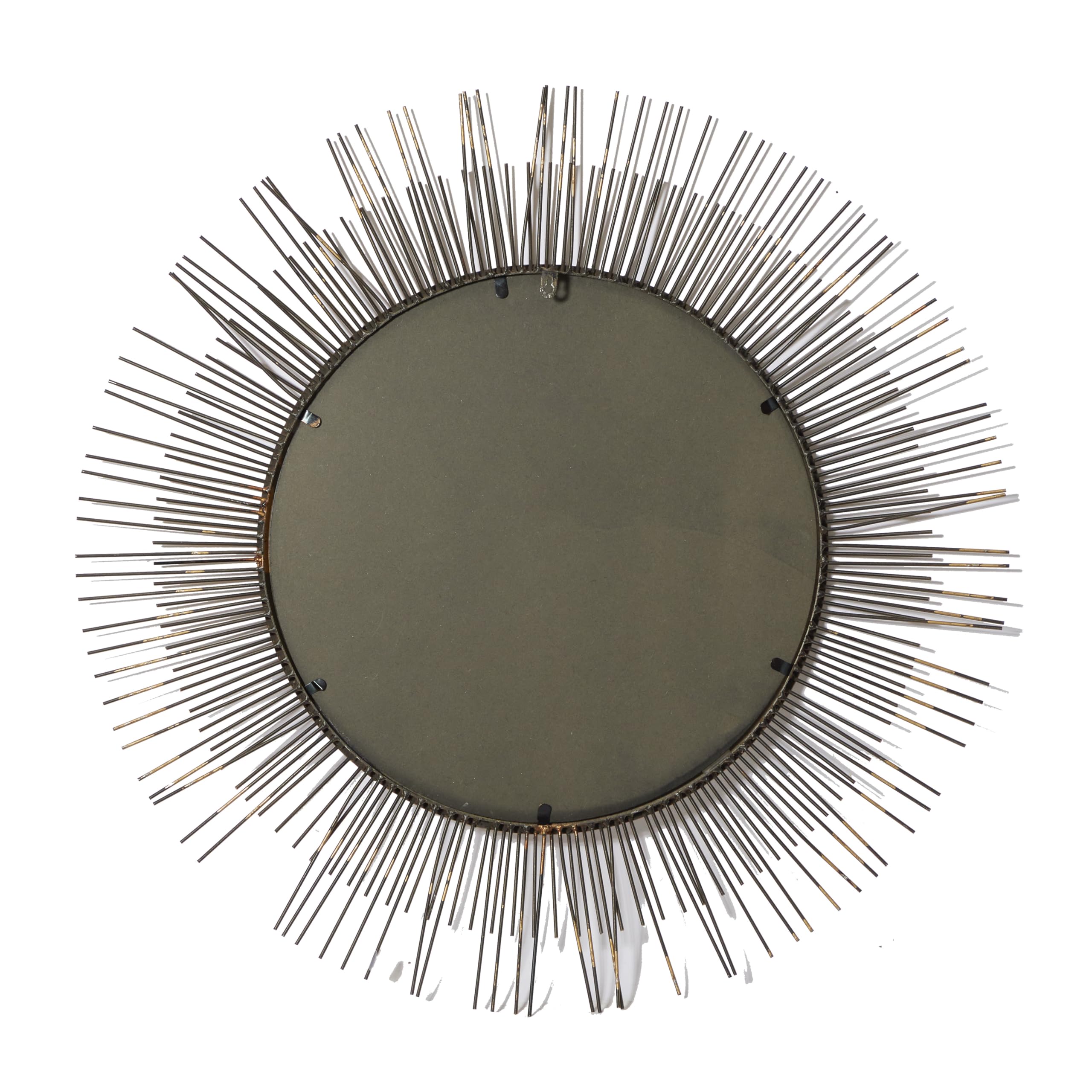 Deco 79 Metal Room Wall Mirror Starburst Entryway Mirror, Wall Mounted Mirror 36" x 2" x 36", Gold
