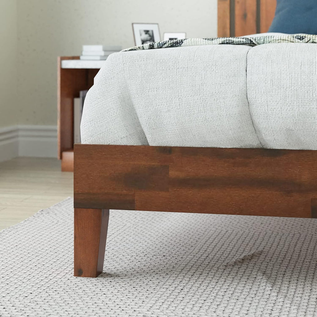ZINUS Vivek Deluxe Queen Wood Platform Bed Frame - Headboard, No Box Spring Needed, Easy Assembly
