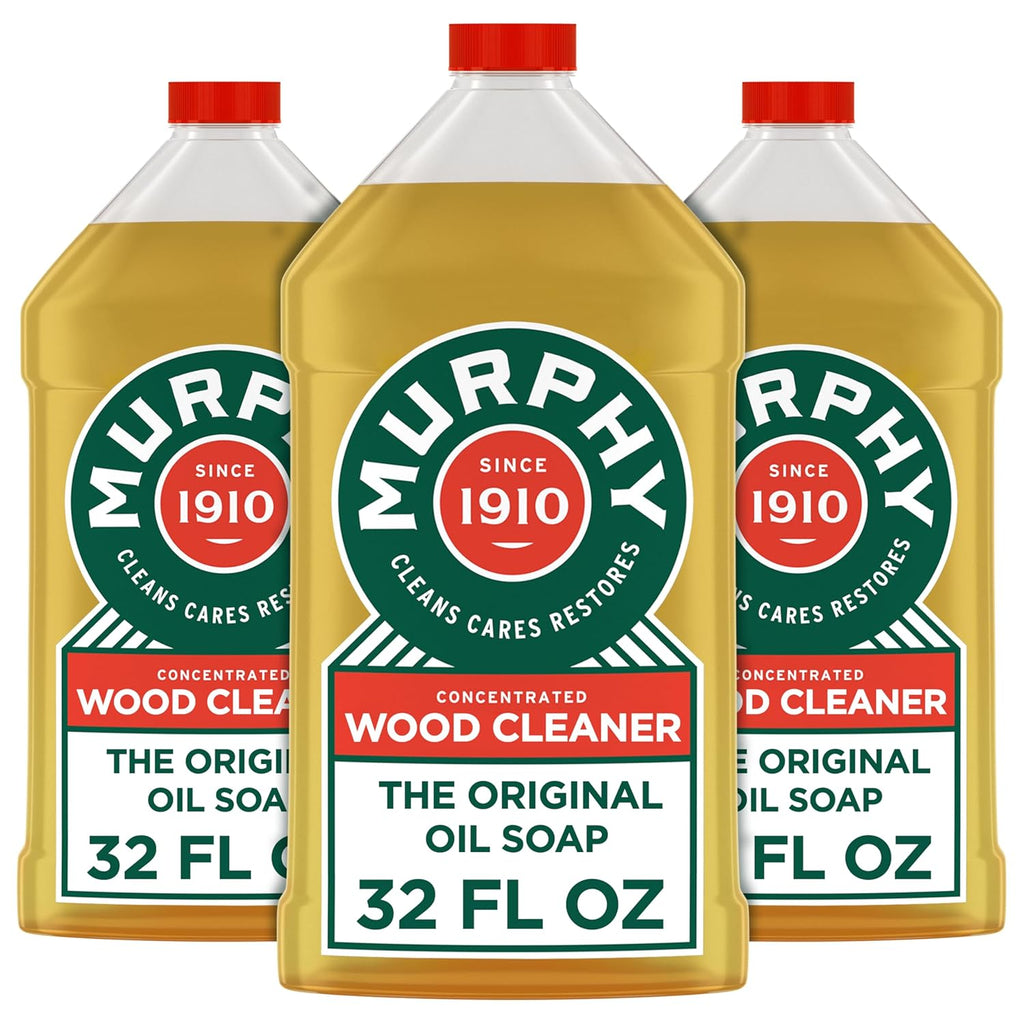 Murphy Oil Soap | Concentrated Wood Cleaner - No-Rinse Formula with Citronella Oil Scent | 32 fl oz (3 Pack)