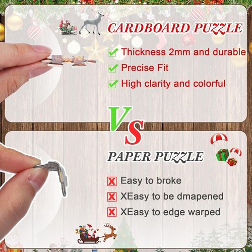 Civaner 1008-Piece Christmas Advent Calendar - Fun Jigsaw Puzzles for Adults | 24 Days of Holiday Cheer
