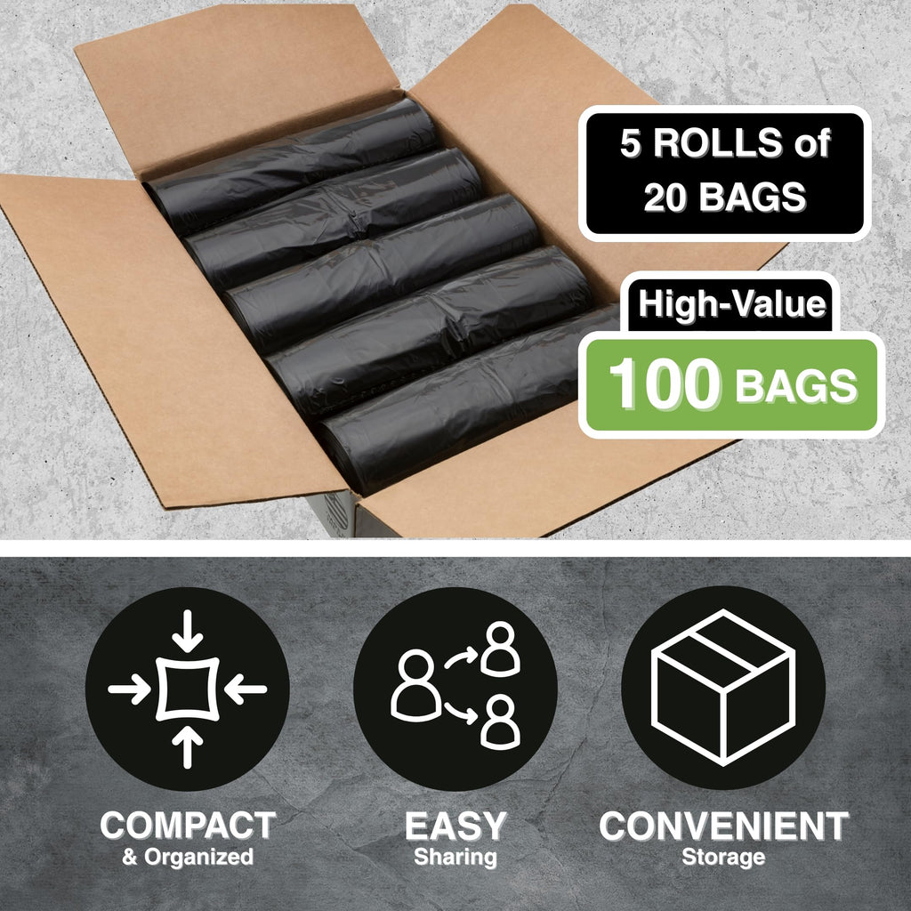 Top Knot Bags 55 Gallon Garbage Trash Bag 38X58" 1.2 Mil Black 100 Count Can Liner Bulk 56 Gallon 57 Gallon 58 Gallon 59 Gallon 60 Gallon 55-60 Gallon Made in USA