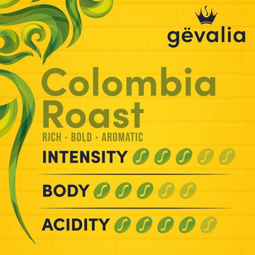 Gevalia Colombia Medium Roast K-Cup Coffee Pods, 10 ct Box