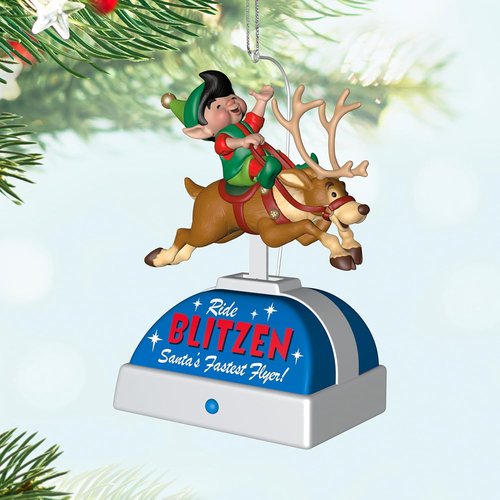 Hallmark Keepsake Christmas Ornament - Merry Mechanical Ride with Motion & Music | Unique Holiday Gift