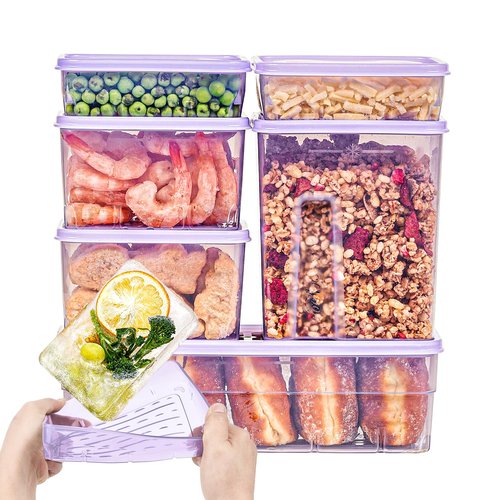 THX_SOYOON Freezer Containers for Food Storage 12pcs - Soup with Lids Safe - Twist Release - Flexible Frozen Design - BPA Free