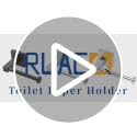 Brushed Nickel Wall Mounted Toilet Paper Holder by Ruacq