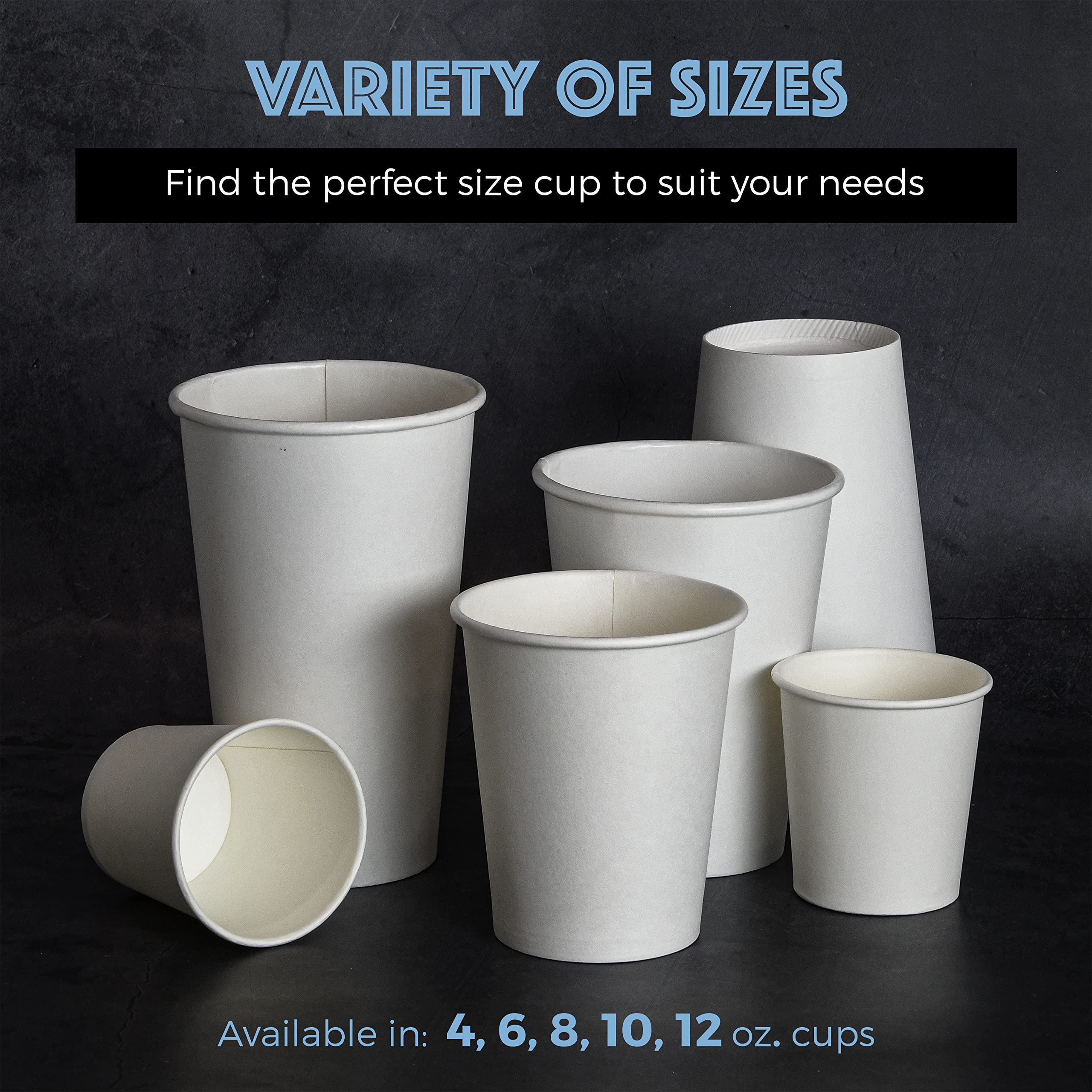 NYHI 1000 Pack Disposable White 4oz Small Paper Cups Hot Cold Coffee Cup for Water Juice Espresso Tea Ideal for Water Coolers Parties