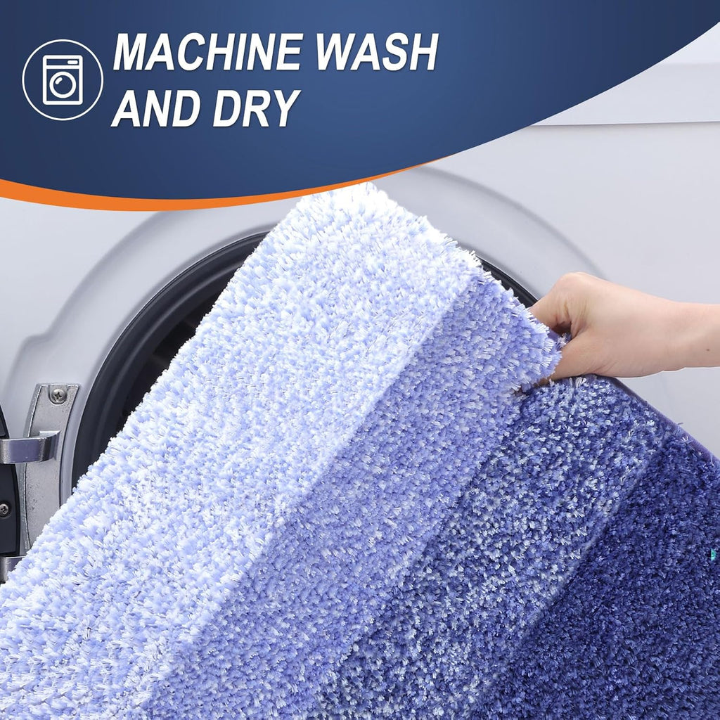 OLANLY Large Bathroom Rug Mat - Extra Soft Microfiber, Quick Dry, Machine Washable | 40x24, Blue-Violet