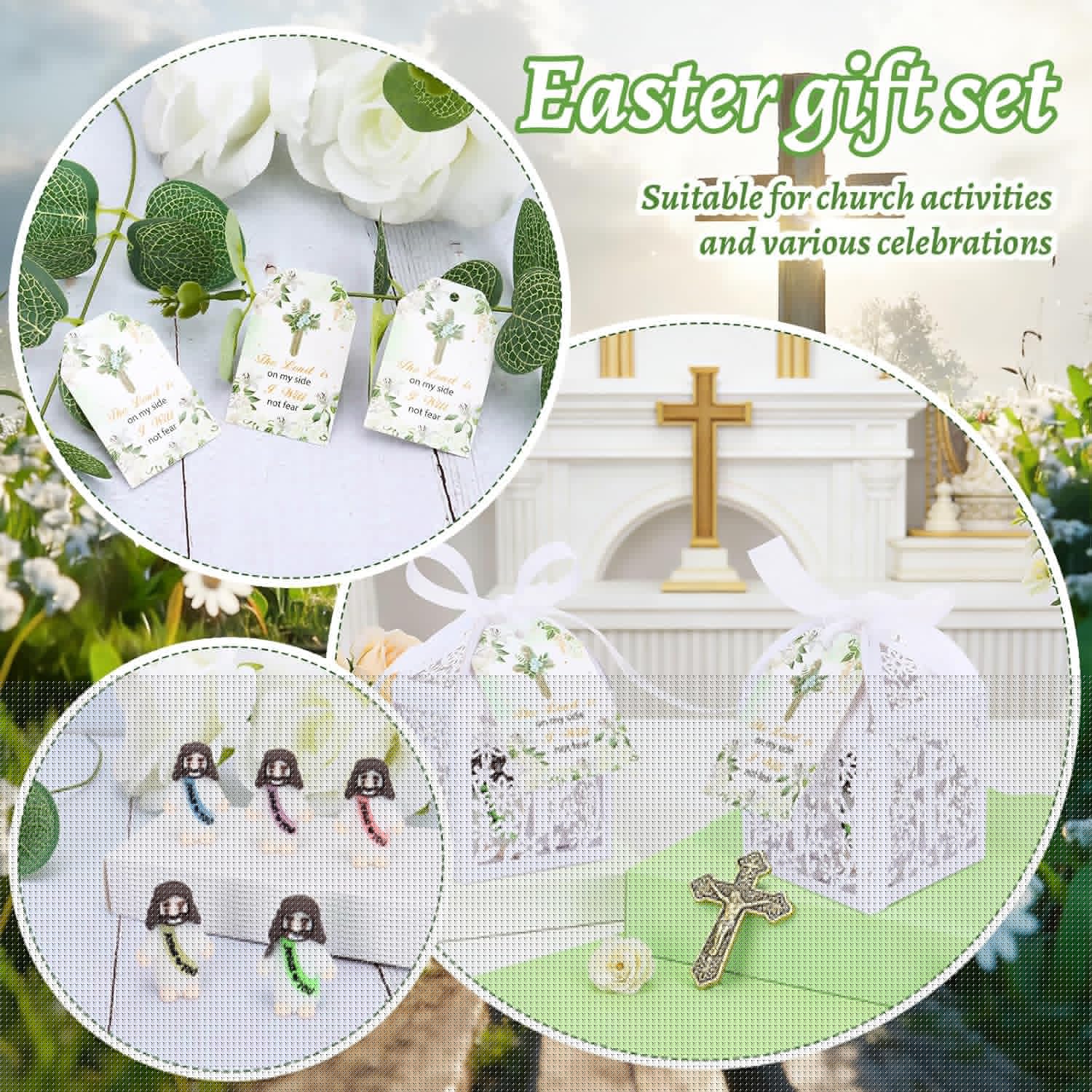 Mini Jesus Figurines by [Brand Name] - Glow in The Dark Gifts with 'Let Your Light Shine' Cards | 50 Sets for Church Events