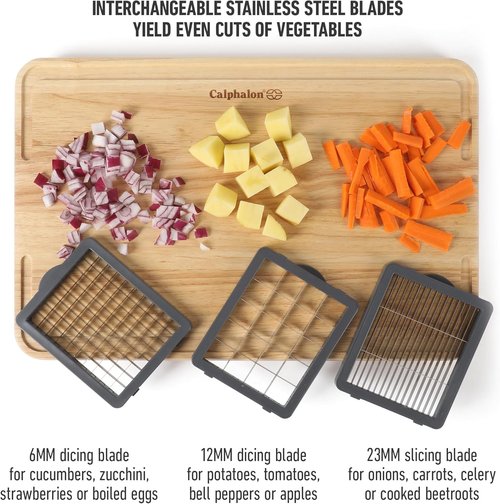 Calphalon Aero 5-in-1 Vegetable Chopper - Multifunctional Food Dicer for Easy Meal Prep & Cleanup