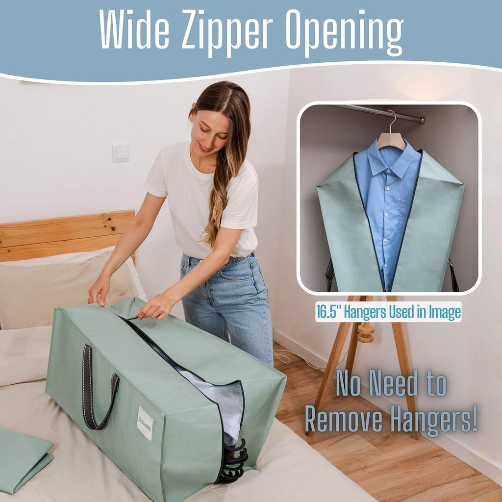VENO Heavy Duty Moving Bags - 8 Pack with Backpack Straps & Zippers | Extra Large Packing Solution for College Dorms
