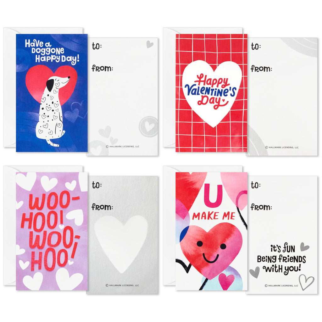 Hallmark DIY Pop Up Valentine's Day Mailbox with Cards and Stickers for Classroom Exchange