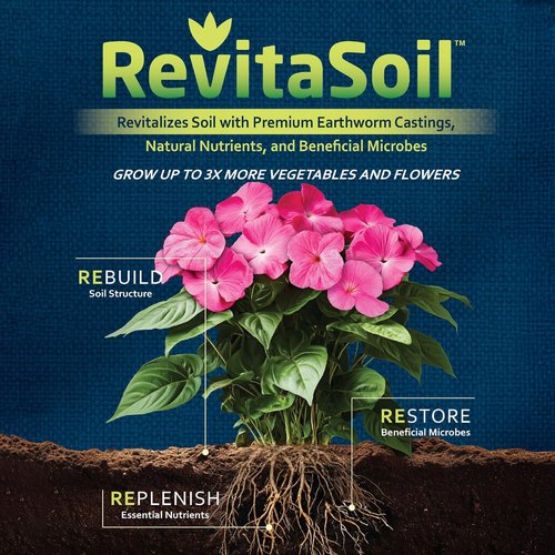Earth Science RevitaSoil Organic Soil Revitalizer - 4 lb Earthworm Castings for Thriving Gardens & Plants