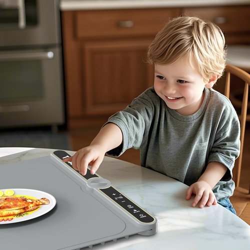 "Texaxon Warming Mat For Food XXXL 550 watts (40" x 15")- Roll Up Electric Silicon Warming Tray For Food - Buffet Servers And Warmers -Fast Heating For Buffets Party & Home And Kitchen, Chafing Dishes