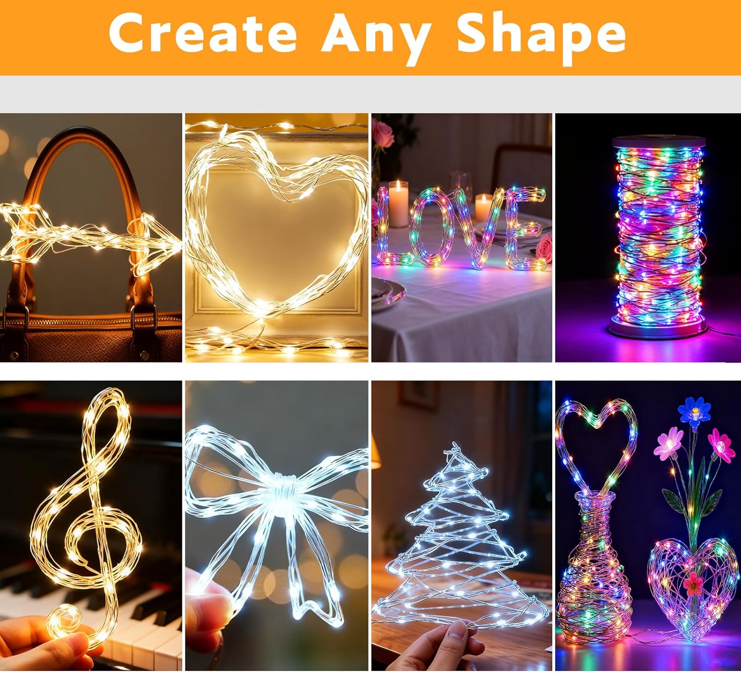 Skiennix 10 Pack Battery Operated Fairy Lights - 30 LED Waterproof String Lights for Indoor/Outdoor Decor | Warm White, 10 Ft, 8 Modes