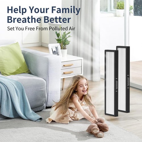 182550 Replacement Filter Compatible with Bionair BAP536UV-U Air Purifier and Holmes HAP537UV / 2141139 Air Purifier, 2 H13 True HEPA and 6 Carbon Pre-Filter