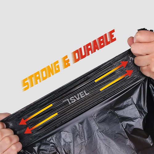 Heavy Duty Contractor Bags | 42 Gallon 2 Mil Thick Trash Bags for Construction & Outdoor Use (20 Count)