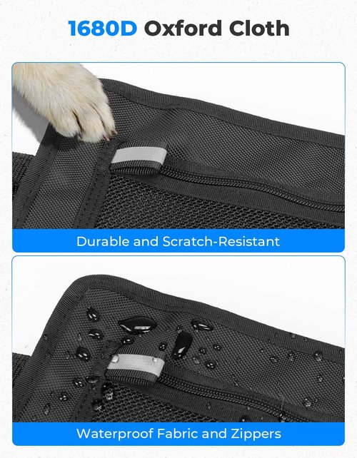 KEMIMOTO Upgraded Golf Cart Overhead Storage Bag, Ceiling Storage with Dual Mesh Pockets Compatible with Club Car Precedent,Tempo, and Onward, 1680D Overhead Organizer, Black