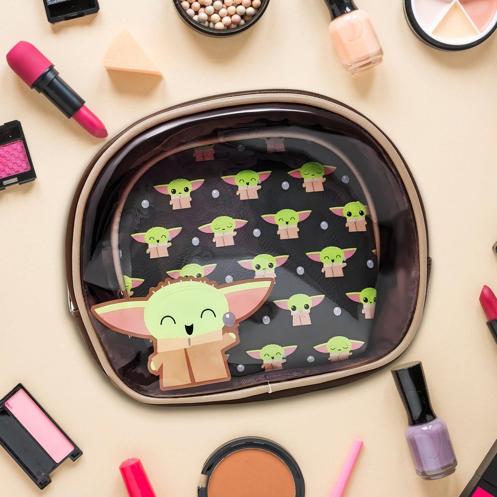 Loungefly Mandalorian Baby Yoda Grogu The Child 2 Piece Cosmetics Bag Set